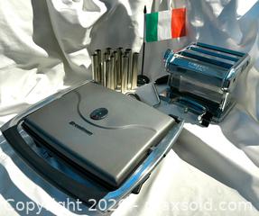 MaxSold Auction: Ampia Tipo Lusso Manual Pasta Machine, Breadman Panini Grill & 12 Cannoli Forms - San Francisco (California, USA) SELLER MANAGED Downsizing Online Auction - Hudson Avenue