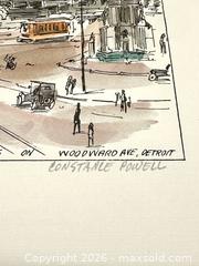 MaxSold Auction: Constance Powell — Woodward Ave., Detroit, 1920s Limited Print - San Francisco (California, USA) SELLER MANAGED Downsizing Online Auction - Hudson Avenue