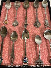 MaxSold Auction: Framed Collection of Assorted Souvenir Spoons - Oshawa (Ontario, Canada) SELLER MANAGED Commercial Liquidation Online Auction - Bond Street West