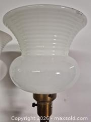 MaxSold Auction: Pair of Vintage Mid-Century German Hand Painted Table Lamps - Oshawa (Ontario, Canada) SELLER MANAGED Commercial Liquidation Online Auction - Bond Street West