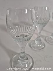 MaxSold Auction: Set of Four Crystal Cordial Liqueur Glasses - Oshawa (Ontario, Canada) SELLER MANAGED Commercial Liquidation Online Auction - Bond Street West