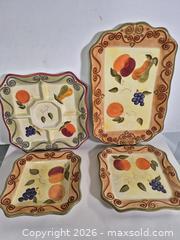 MaxSold Auction: Set of Four Piece Medici Serving Platters - Oshawa (Ontario, Canada) SELLER MANAGED Commercial Liquidation Online Auction - Bond Street West