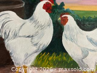 MaxSold Auction: Signed Oil on Board Painting - Oshawa (Ontario, Canada) SELLER MANAGED Commercial Liquidation Online Auction - Bond Street West