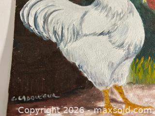 MaxSold Auction: Signed Oil on Board Painting - Oshawa (Ontario, Canada) SELLER MANAGED Commercial Liquidation Online Auction - Bond Street West