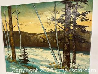 MaxSold Auction: Signed Oil on Canvas Painting - Oshawa (Ontario, Canada) SELLER MANAGED Commercial Liquidation Online Auction - Bond Street West