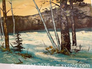 MaxSold Auction: Signed Oil on Canvas Painting - Oshawa (Ontario, Canada) SELLER MANAGED Commercial Liquidation Online Auction - Bond Street West