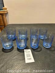 MaxSold Auction: Duralex Vintage Blue Glasses - Hamilton (Ontario, Canada) SELLER MANAGED Estate Sale Online Auction -  Glendale Avenue South