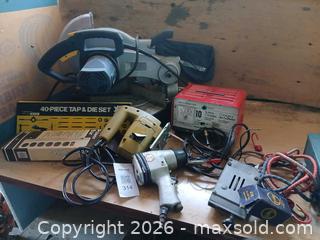 MaxSold Auction: Mitre saw, jig saw, Air gun, battery charger etc. - Hamilton (Ontario, Canada) SELLER MANAGED Estate Sale Online Auction -  Glendale Avenue South