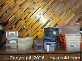 MaxSold Auction: Plastic Storage - Hamilton (Ontario, Canada) SELLER MANAGED Estate Sale Online Auction -  Glendale Avenue South