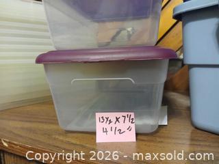 MaxSold Auction: Plastic Storage - Hamilton (Ontario, Canada) SELLER MANAGED Estate Sale Online Auction -  Glendale Avenue South