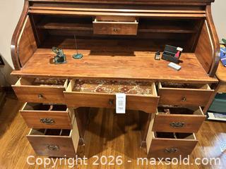 MaxSold Auction: Roll Top Desk and chair - Hamilton (Ontario, Canada) SELLER MANAGED Estate Sale Online Auction -  Glendale Avenue South