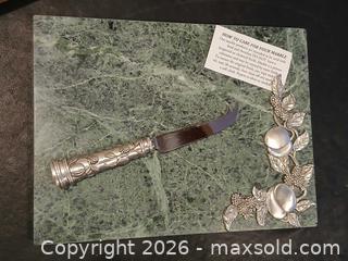 MaxSold Auction: SEAGULL Pewter & Marble cheeseboard  - Hamilton (Ontario, Canada) SELLER MANAGED Estate Sale Online Auction -  Glendale Avenue South