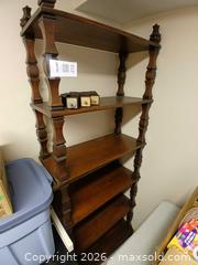 MaxSold Auction: Solid Fancy Wood Shelf - Hamilton (Ontario, Canada) SELLER MANAGED Estate Sale Online Auction -  Glendale Avenue South