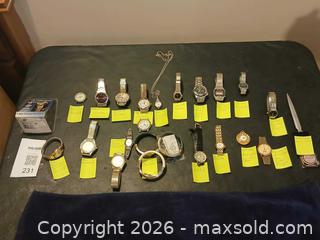 MaxSold Auction: This lot has 22 watches - Hamilton (Ontario, Canada) SELLER MANAGED Estate Sale Online Auction -  Glendale Avenue South