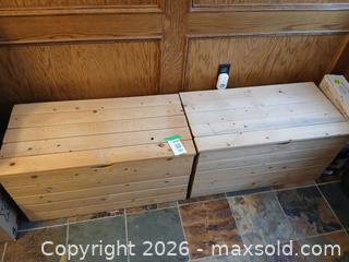 MaxSold Auction: Two Pine Boxes - Hamilton (Ontario, Canada) SELLER MANAGED Estate Sale Online Auction -  Glendale Avenue South