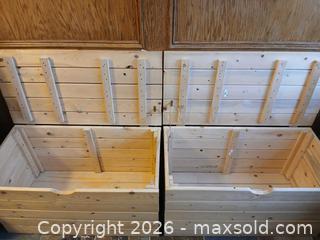 MaxSold Auction: Two Pine Boxes - Hamilton (Ontario, Canada) SELLER MANAGED Estate Sale Online Auction -  Glendale Avenue South