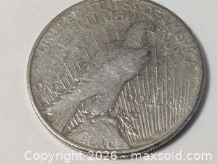MaxSold Auction: 1922 USA Silver Peace Dollar Coin  - Kingston (Ontario, Canada) SELLER MANAGED Downsizing Online Auction - Woodbine Road