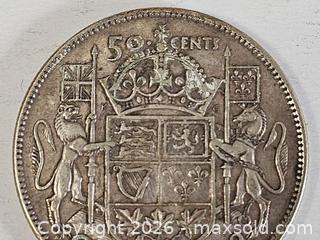 MaxSold Auction: 1942 Canada Silver Half Dollar Coin  - Kingston (Ontario, Canada) SELLER MANAGED Downsizing Online Auction - Woodbine Road