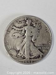 MaxSold Auction: 1943 USA Silver Half Dollar Coin  - Kingston (Ontario, Canada) SELLER MANAGED Downsizing Online Auction - Woodbine Road