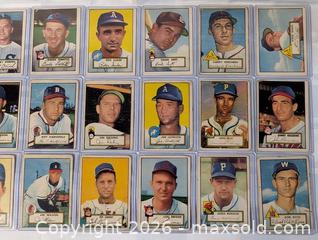 MaxSold Auction: 1952 Topps Baseball Card Lot of 18 Different  - Kingston (Ontario, Canada) SELLER MANAGED Downsizing Online Auction - Woodbine Road