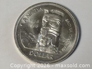 MaxSold Auction: 1958 Canada Silver Dollar Coin  - Kingston (Ontario, Canada) SELLER MANAGED Downsizing Online Auction - Woodbine Road