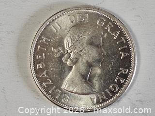 MaxSold Auction: 1962 Canada Silver Half Dollar Coin  - Kingston (Ontario, Canada) SELLER MANAGED Downsizing Online Auction - Woodbine Road