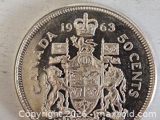 MaxSold Auction: 1963 Canada Silver Half Dollar Coin  - Kingston (Ontario, Canada) SELLER MANAGED Downsizing Online Auction - Woodbine Road