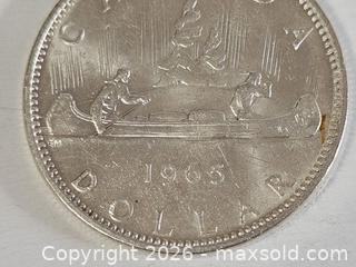 MaxSold Auction: 1965 Canada Silver Dollar Coin  - Kingston (Ontario, Canada) SELLER MANAGED Downsizing Online Auction - Woodbine Road