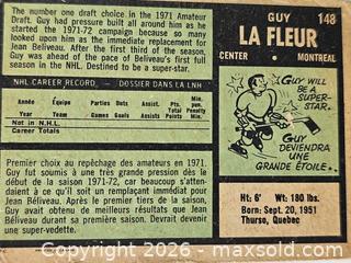 MaxSold Auction: 1971-72 OPC Guy Lafleur Rookie Card  - Kingston (Ontario, Canada) SELLER MANAGED Downsizing Online Auction - Woodbine Road
