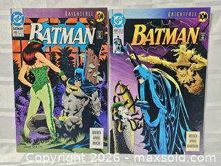 MaxSold Auction: Batman #494 , 495 1993 NM KEY  KnightFall Part 7! Poison Ivy Cover! - Kingston (Ontario, Canada) SELLER MANAGED Downsizing Online Auction - Woodbine Road