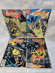 MaxSold Auction: BATMAN YEAR 3 COMPLETE SET LOT 1-4 Issues #436-#439 (DC 1989) Robin origin - Kingston (Ontario, Canada) SELLER MANAGED Downsizing Online Auction - Woodbine Road