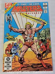 MaxSold Auction: MASTERS OF THE UNIVERSE #1 - DC Comics 1982 HE-MAN First Appearance  - Kingston (Ontario, Canada) SELLER MANAGED Downsizing Online Auction - Woodbine Road