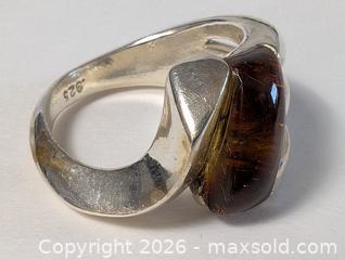 MaxSold Auction: MCM Tigers Eye Sterling Silver Ring Size 8  - Kingston (Ontario, Canada) SELLER MANAGED Downsizing Online Auction - Woodbine Road