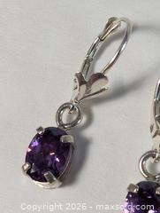 MaxSold Auction: Sterling Silver Amethyst Earrings  - Kingston (Ontario, Canada) SELLER MANAGED Downsizing Online Auction - Woodbine Road