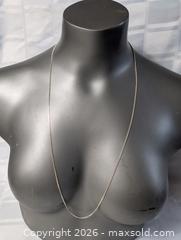 MaxSold Auction: Sterling Silver Necklace Chain 31 "   - Kingston (Ontario, Canada) SELLER MANAGED Downsizing Online Auction - Woodbine Road