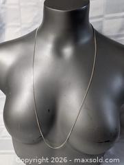 MaxSold Auction: Sterling Silver Necklace Chain 31 "   - Kingston (Ontario, Canada) SELLER MANAGED Downsizing Online Auction - Woodbine Road