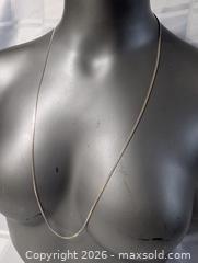 MaxSold Auction: Sterling Silver Necklace Chain 31 "   - Kingston (Ontario, Canada) SELLER MANAGED Downsizing Online Auction - Woodbine Road