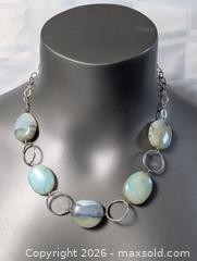 MaxSold Auction: Sterling Silver Stone Necklace  - Kingston (Ontario, Canada) SELLER MANAGED Downsizing Online Auction - Woodbine Road