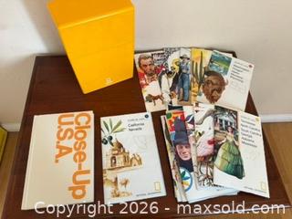 MaxSold Auction: Vintage 1978 National Geographic Close-Up USA Map Set - Saratoga (California, USA) SELLER MANAGED Estate Sale Online Auction - Allendale Avenue