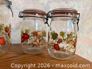 MaxSold Auction: Vintage ARC France Spice of Life Canister Jars - Saratoga (California, USA) SELLER MANAGED Estate Sale Online Auction - Allendale Avenue