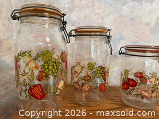 MaxSold Auction: Vintage ARC France Spice of Life Canister Jars - Saratoga (California, USA) SELLER MANAGED Estate Sale Online Auction - Allendale Avenue