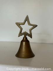 MaxSold Auction: Vintage Brass Christmas Holiday Star Bell - Saratoga (California, USA) SELLER MANAGED Estate Sale Online Auction - Allendale Avenue