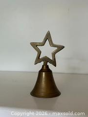 MaxSold Auction: Vintage Brass Christmas Holiday Star Bell - Saratoga (California, USA) SELLER MANAGED Estate Sale Online Auction - Allendale Avenue
