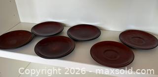 MaxSold Auction: Vintage Brown Cerami Stoneware Plates - Saratoga (California, USA) SELLER MANAGED Estate Sale Online Auction - Allendale Avenue