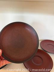 MaxSold Auction: Vintage Brown Cerami Stoneware Plates - Saratoga (California, USA) SELLER MANAGED Estate Sale Online Auction - Allendale Avenue