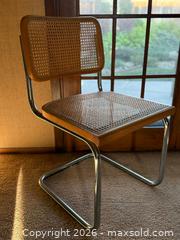 MaxSold Auction: Vintage Cesca by Marcel Breuer Style Wood Rattan Dining Chair - Saratoga (California, USA) SELLER MANAGED Estate Sale Online Auction - Allendale Avenue