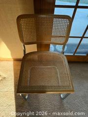 MaxSold Auction: Vintage Cesca by Marcel Breuer Style Wood Rattan Dining Chair - Saratoga (California, USA) SELLER MANAGED Estate Sale Online Auction - Allendale Avenue
