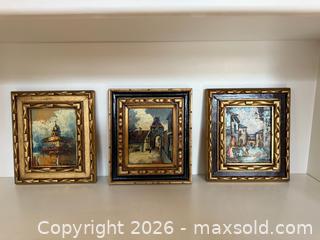 MaxSold Auction: Vintage Framed Art: Set of 3 Original Landscape Oil Paintings - Saratoga (California, USA) SELLER MANAGED Estate Sale Online Auction - Allendale Avenue