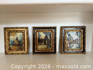 MaxSold Auction: Vintage Framed Art: Set of 3 Original Landscape Oil Paintings - Saratoga (California, USA) SELLER MANAGED Estate Sale Online Auction - Allendale Avenue