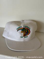 MaxSold Auction: Vintage Kee & Ed Headwear Hawaii Football Na Koa Cap Hat - Saratoga (California, USA) SELLER MANAGED Estate Sale Online Auction - Allendale Avenue